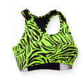 Grüner Zebra Styles Sexy BH, Fitness BH, Sport BH